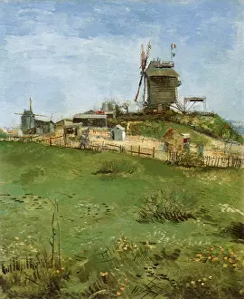Windmills: Windmill Across Field, by Van Gogh