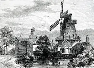 Lambeth: Windmill at Lambeth used by the Apothecaries