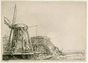 1641: The windmill, by Rembrandt