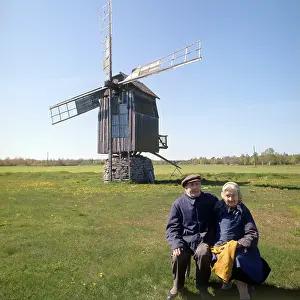 Estonian: Windmill on Saaremaa Island, 1977