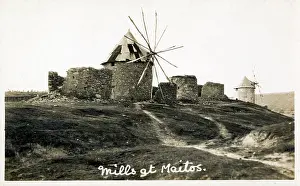 Pumped: Windmills at Maitos, Chanakkale, destroyed during WW1