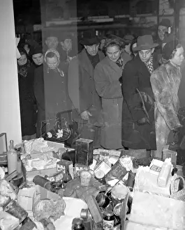 Amounted: Window display of confiscated goods