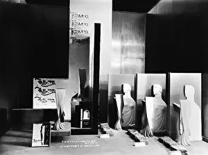 Tights: Window display for tights, 1930