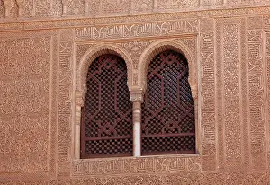 Comares: Window, Patio of the Gilded Room, Alhambra, Granada