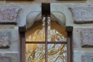 Gaudis: Window reflection, El Capricho de Gaudi, Comillas