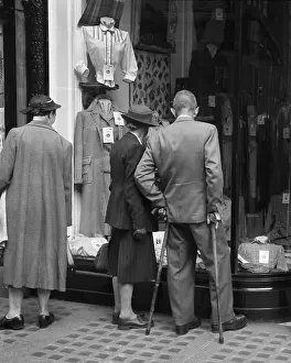 Window shopping, London
