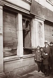 Arrests: Windows broken by Communists in Berlin, 1921