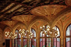 Orfeo: Windows and ceiling, Concert Hall, Palau de la