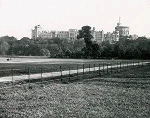 Berkshire: Windsor Castle, Berkshire - view from Home Park