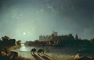 Pether: Windsor Castle – moonlit scene