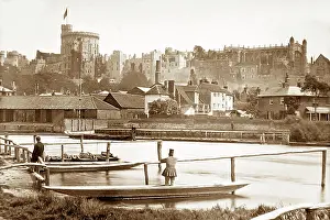 Ferryman: Windsor ferry, River Thames