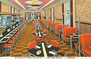 Diner: The Windsor Restaurant, Chicago. Interior view
