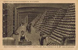 Italiens: Wine cellar of Pocccardi Restaurant, Paris