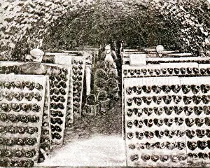 Fermenting: Wine, Champagne Fermenting in Bottles