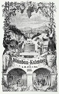 Cellars: Wine-growing calendar 1885