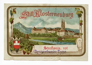 Klosterneuburg: Wine label of the monastery Klosterneuburg