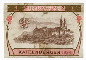 Klosterneuburg: Wine label of the monastery winery Klosterneuburg