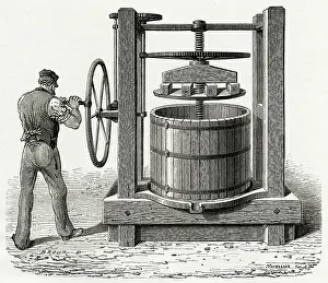 Environs: WINE PRESS, 1870S