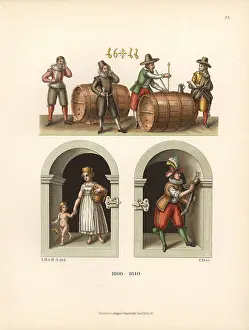 Tasters: Wine quality tasters, 17th century, and scenes