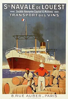 Vins: Wine shipping poster