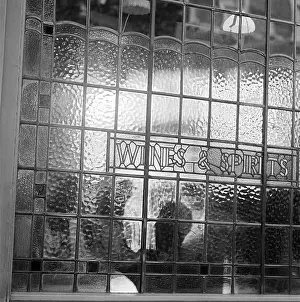 Frosted: Wines And Spirits Pub Window