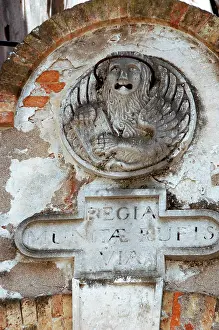 Bas Relief: Winged lion relief