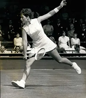 Wightman: Winnie Shaw in tennis match at Wimbledon