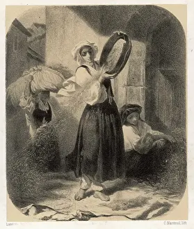 Sieve: WINNOWING GRAIN, FRANCE