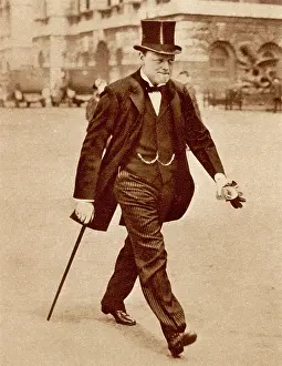 Striding: Winston Churchill
