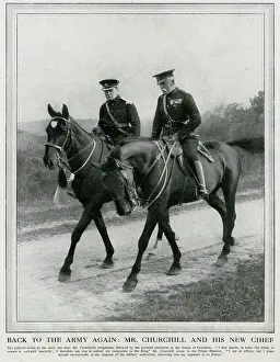 Resigns: Winston Churchill in the army