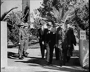 Casablanca: Winston Churchill and Others Arriving at the