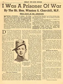Reminiscence: Winston Churchill, Boer War experiences