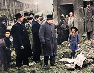 Winston Churchill in Bristol, 1941
