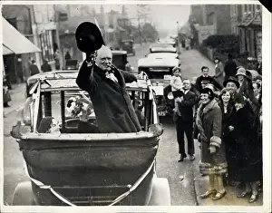 Clementine: Winston Churchill campaigning at Epping