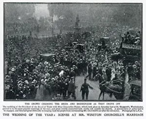 Winston Churchill & Clementine Hozier marriage 1908