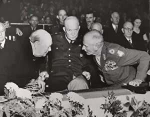 Reunions: Winston Churchill, General Dwight D. Eisenhower, ?