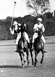 Roehampton: Winston Churchill playing polo