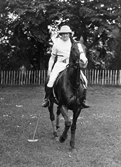 Roehampton: Winston Churchill playing polo