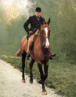 Westminsters: Winston Churchill riding, c.1928