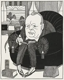 Caricatures: Winston Churchill, statesman