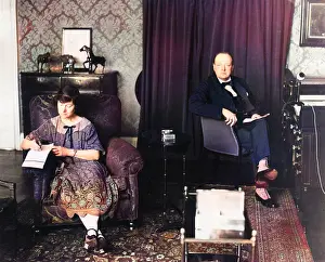 Dictation: Winston Churchill at work in 1924