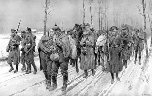 Yser: Winter conditions in Yser, 1914