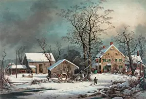 C1863: Winter in the country: a cold morning