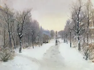 Lindfors: Winter Day on the Esplanade, Helsinki