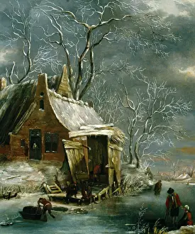 Rafael: Winter Landscape with Figures