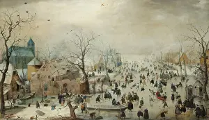 Avercamp: Winter Landscape with Ice Skaters