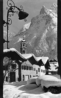 Mittenwald: Winter in Mittenwald, around 1920