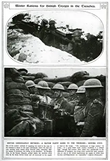 Commissariat: Winter rations for British troops in the trenches 1917