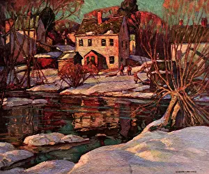 Floes: Winter on Riverbank