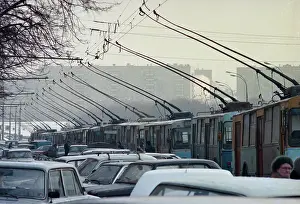 Occured: Winter road in Moscow